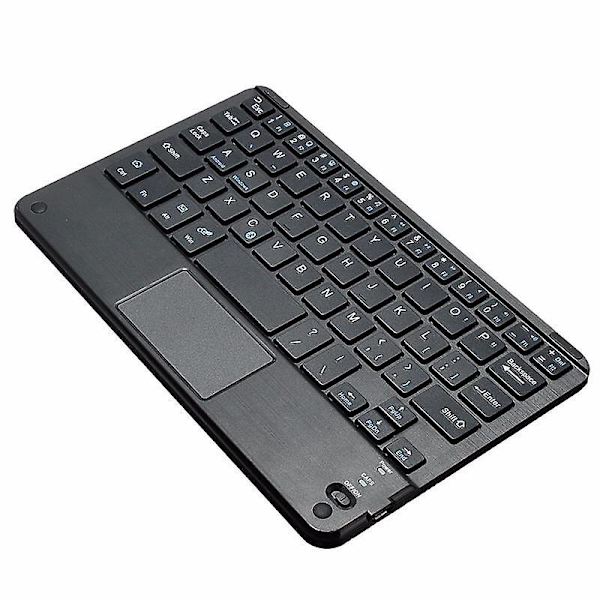 81 Tangenters Bluetooth-tangentbord med pekplatta för smarttelefon/surfplatta/Android 3.0/Windows XP/7/8