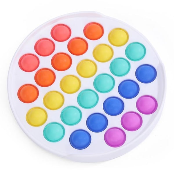 Cirkelformad Pop It Bubbel Popping Spel Multicolor