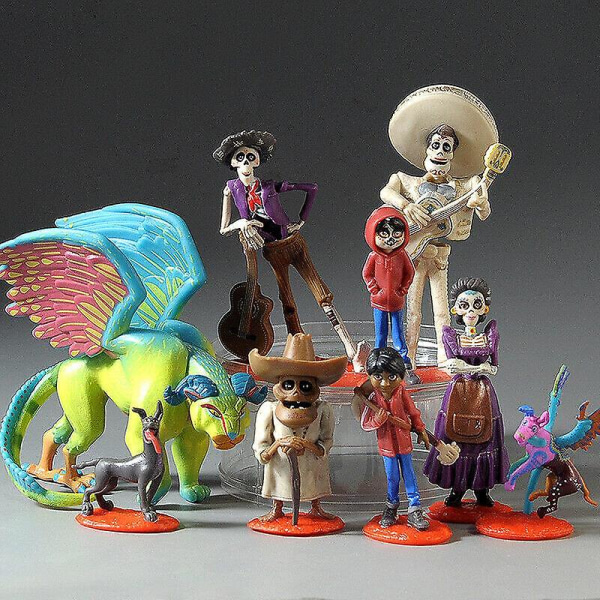 9 st Coco Film Actionfigur set Leksak Miguel