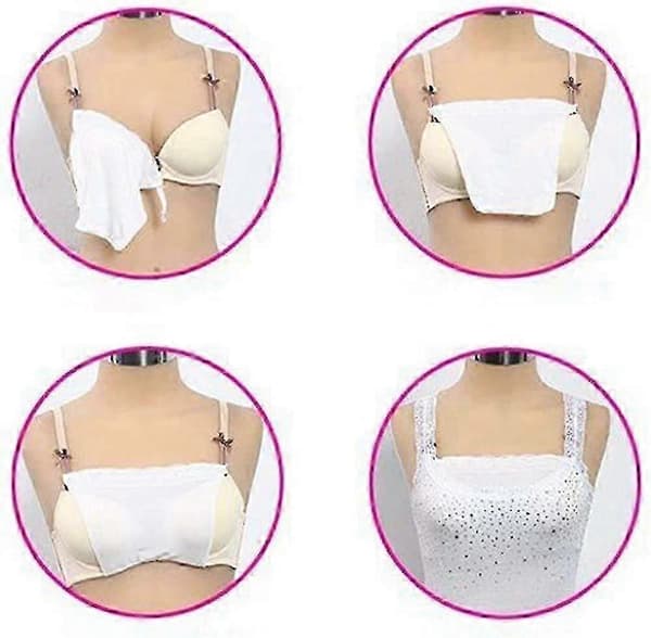 12 st Spets Clip-on Mock Camisole BH Insats Overlay Modesty Panel Väst Gåva