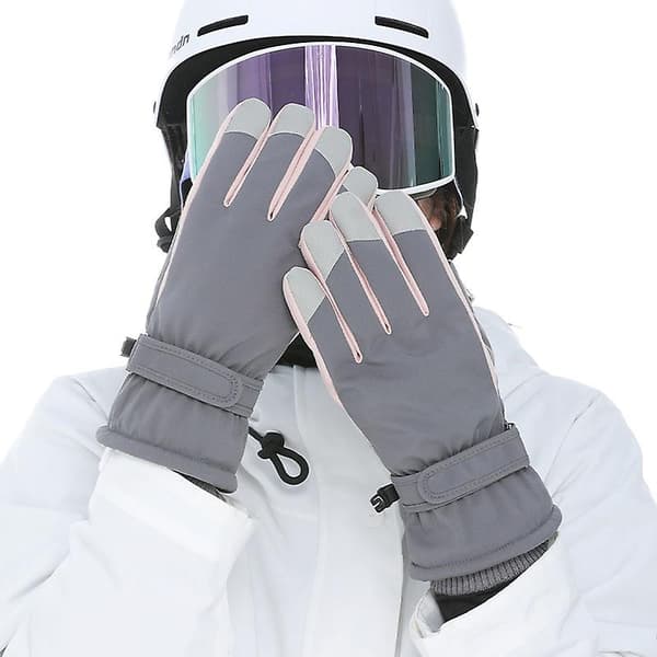 [LCS]Varma vinterhandskar Skidhandskar Utomhushandskar Bergsklättring Ridhandskar A GREY