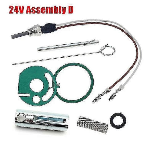 [LCS] 12v/24v Varmelegeme Dele Gløderør Keramisk Stift+ Pakninger+Si+ Skruenøgle 252106011000 Til Eberspacher Hydronic D4wsc D5wsc -Yx 24V Assembly D