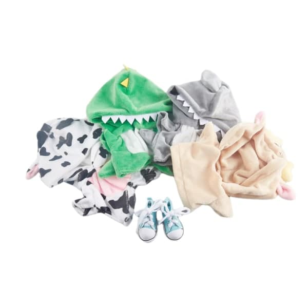 Overallbyxor 20 cm dockdräkt Pyjamas Dockkläder Docktillbehör Blå 5,3*2,6 cm Blå 5.3*2.6cm blue