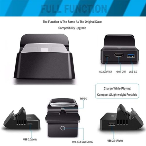 2019 för Ns Switch / Switch Hdmi Video Lite Laddningsdocka