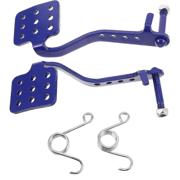 Metallbroms gaspedaler Go Cart Modifierade delar Blå 2st Blue 16.50X5.50X3.00CM