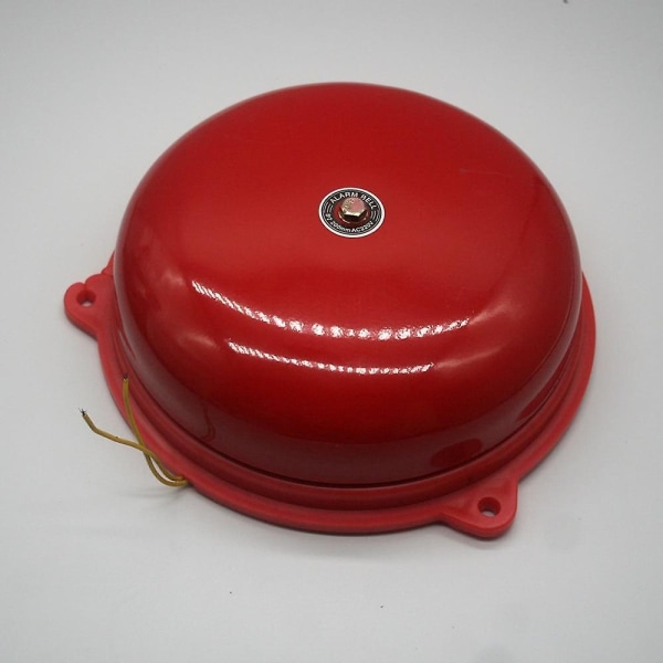 Fire Control Tradition Electric Bell 8 Inch AC 220V High DB Alarm Bell High Quality Door Bell (röd)