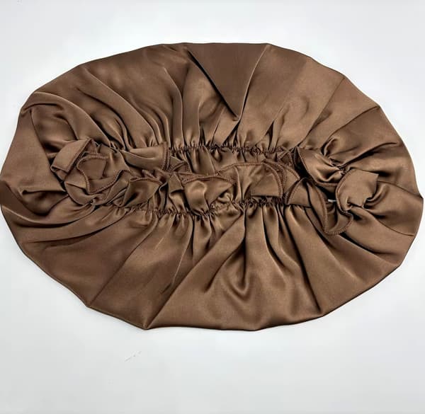[LCS] Silk Night Cap 100% Silk Coffee XL Coffee coffee XL