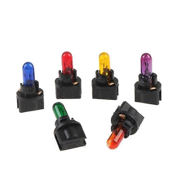 10 stk T5 T6.5 LED-pære W1.2W bilinteriørlys dashbord varmeindikator blue