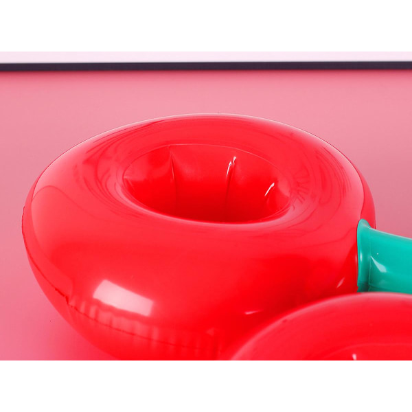 Cherry Uppblåsbar Dryckeshållare, Drink Floats Uppblåsbar Mugghållare 45x40x30cm