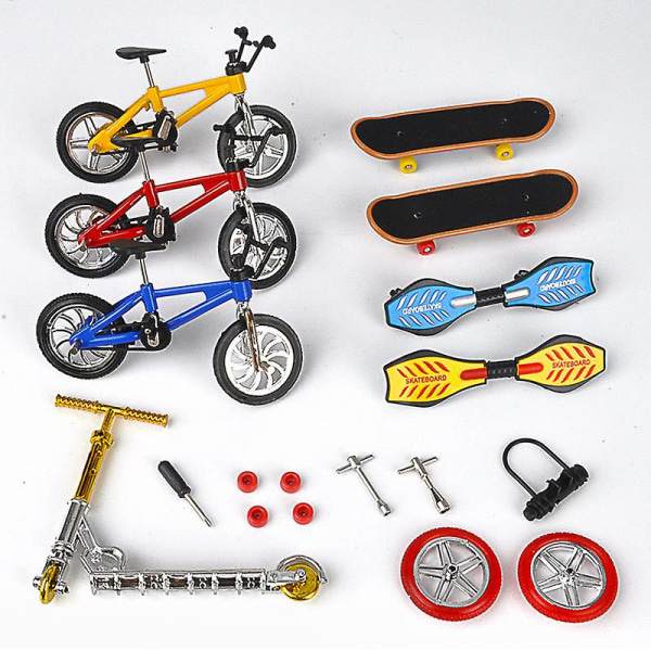 Creative Simulation Mini Legering Cykelmodell Leksak Finger Cykelsparkcykel Vitality Board (bilmodell Skala 1:18)