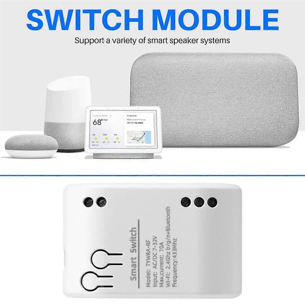 [LCS]1CH Smart Switch 7-32V AC DC WIFI Tuya fjernkontrollbryter