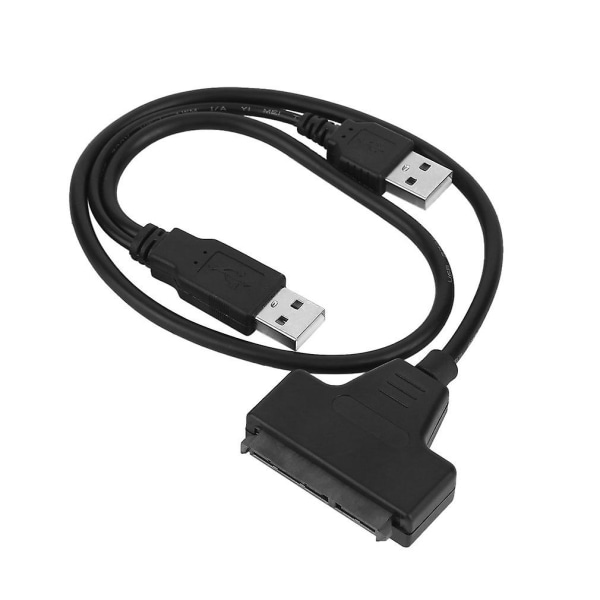 Nyaste USB 2.0 hane till sata 7+15p 22 stifts kabeladapter för 2,5" Ssd/hårddisk USB 2.0 sata 7+15pin till USB 2.0 adapter