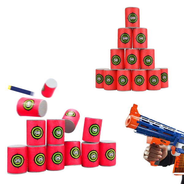 Eva Soft Bullet Target För Nerf N-strike Blasters Paket med 12 st