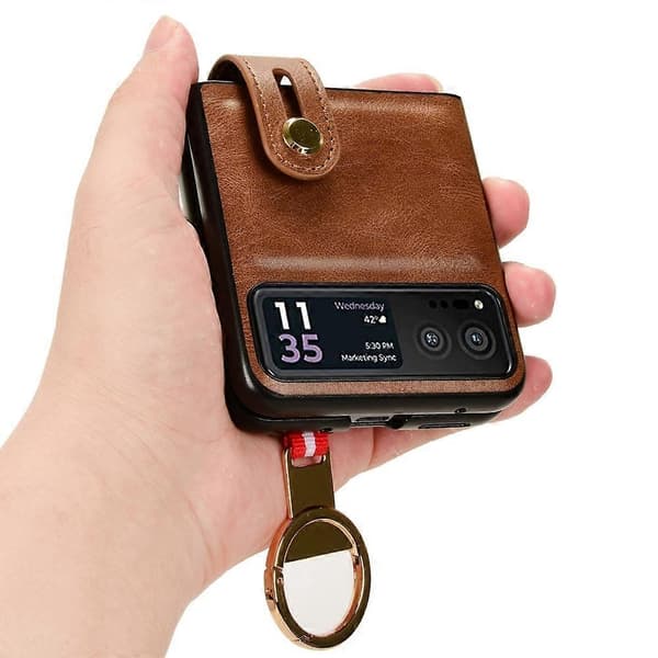[LCS]Läderfodral för Motorola Razr 40 Brown