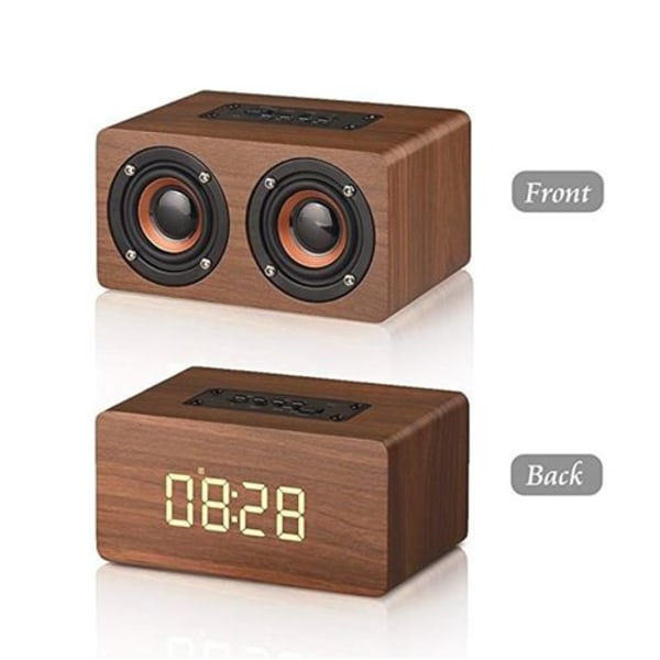 Mini Bluetooth -kaiutin monitoimiherätyskellolla ja radiolla