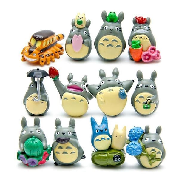 12 stk./sett Totoro Dekor Anime Actionfigur