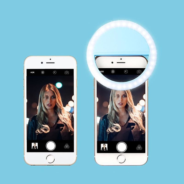 Mobiltelefon Foto Fill Light Mini Net Red Live Clip Mobiltelefon Selfie Ring Beauty Led Light white