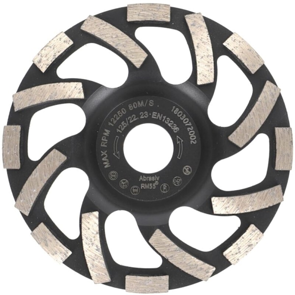 Ammattimainen timanttilaikka 125 mm x 22,2 mm Hiomalaikka Betoni, asfaltti, kipsi, kuluttavat rakennusmateriaalit