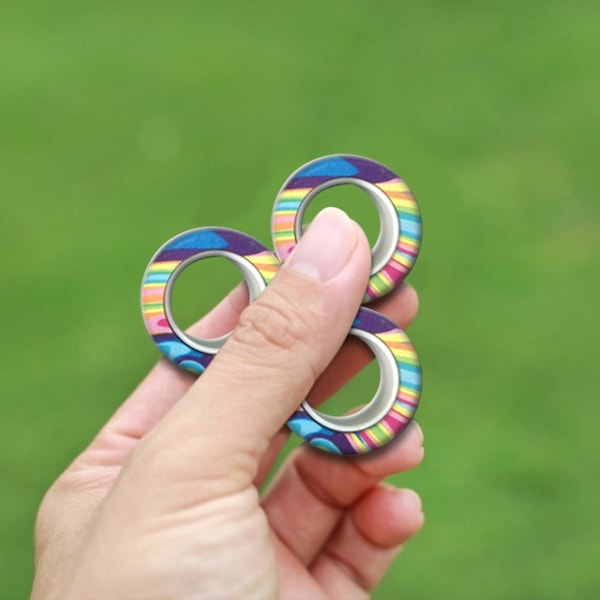 3kpl Fidget Spinner Hauska Magneettinen Rannekoru Sormus Purkulelu Taikasormus Rekvisiitta Työkalut Anti Stress Figet Leluja Stressi 6PCS