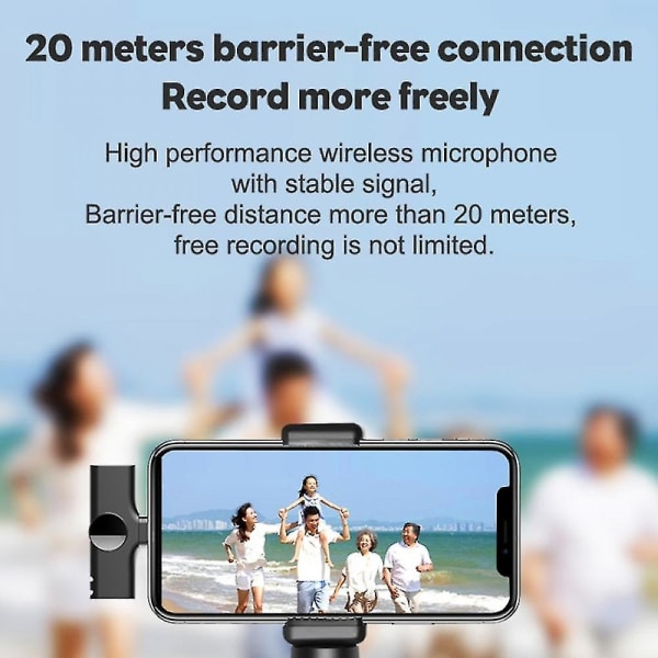 Langaton Lavalier-mikrofoni Kannettava Ääni- ja Videotallennus Mini-mikrofoni Iphonelle ja Androidille TYPE-C