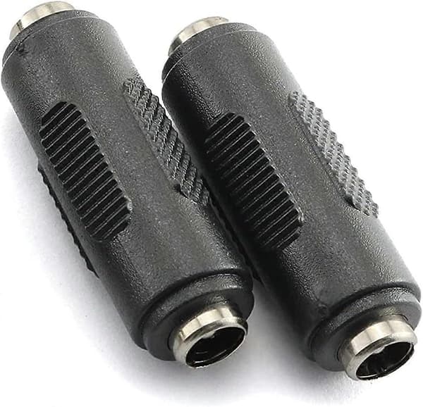 [LCS] 3 kpl DC 5,5x2,1 mm naaras-naaras-virtapistoke, naaras-naaras-liitinsovitin CCTV:lle