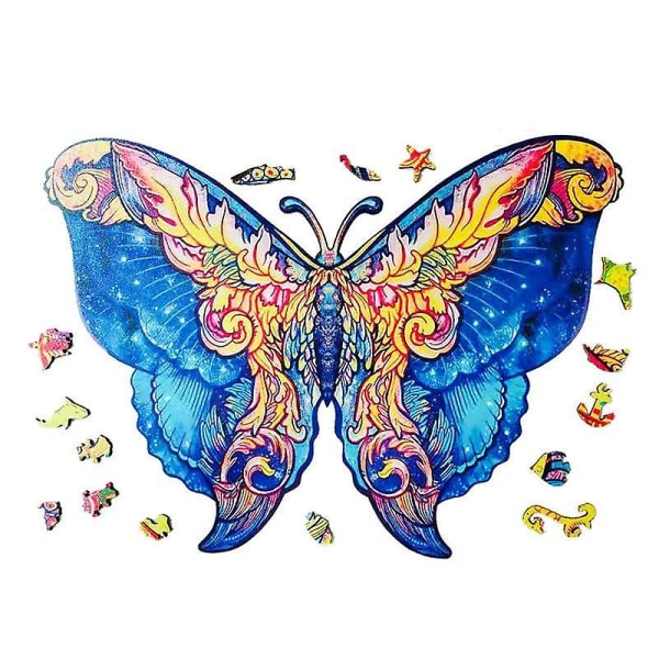 Butterfly Shape Träpussel A3
