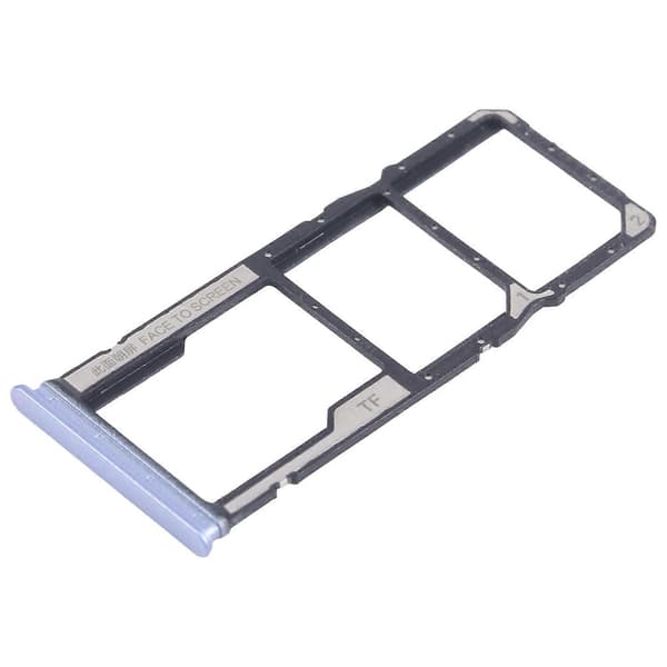 För Xiaomi Poco M6 KOMPATIBEL SIM + SIM-kortfack + Micro SD-kortfack Blue