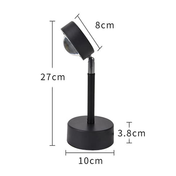 [LCS] Solnedgangslampe, 180 rotasjon USB solnedgangsprojektor