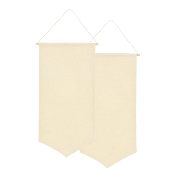 2 stk. vægmonteret badge display lærred emalje broche kollektion display banner medalje pin opbevaring krave flag vimpel ramme (beige)