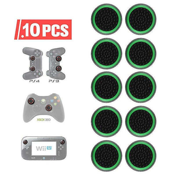 10/4 st Kompatibel med ps5 ps4 självlysande rocker cap silikon cap Kompatibel med x-box s one 360 svamphuvud knapp cap skydd mjukt gummi cap As show12