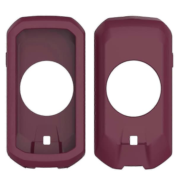 [LCS] För Garmin Edge 1050 Silikonskyddsfodral Cykeldatorfodral - Midnattsblå Wine Red