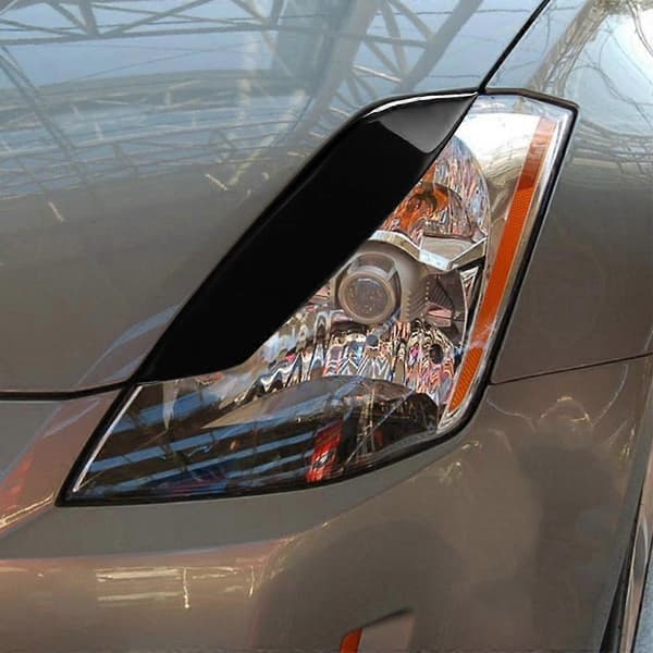 [LCS] Bilens frontfanger frontlyktdeksel øyenbryn stylingdeksel for 350Z Z33 Black