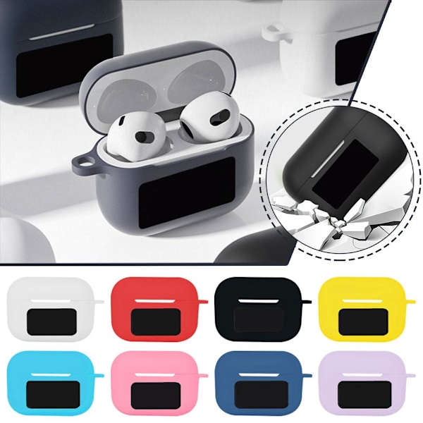 Kuulokekotelo Bluetooth-kuulokkeille silikonisella anti- Red 1pcs