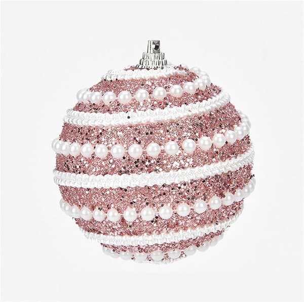 [LCS] Julkulor, okrossbara julgransdekorationer Pink