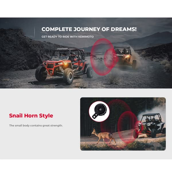 [LCS] Universal ATV UTV Turn Signal Kit Complete Turn Signal Kit Plug & Play
