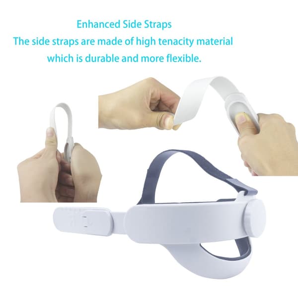 [LCS]Hovedbånd til Oculus Quest 2 3 plastik Hvid