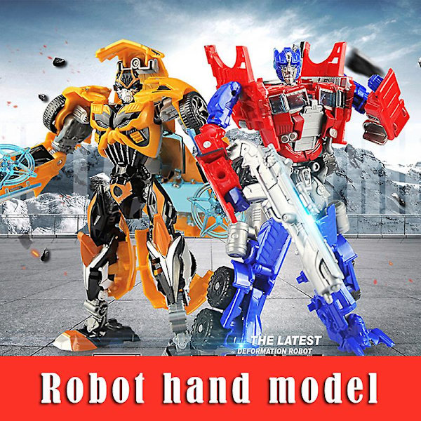 Transformerande Bilrobotleksaker Bumblebee Optimus Prime Megatron Decepticons Jazz Samlarobjekt Action