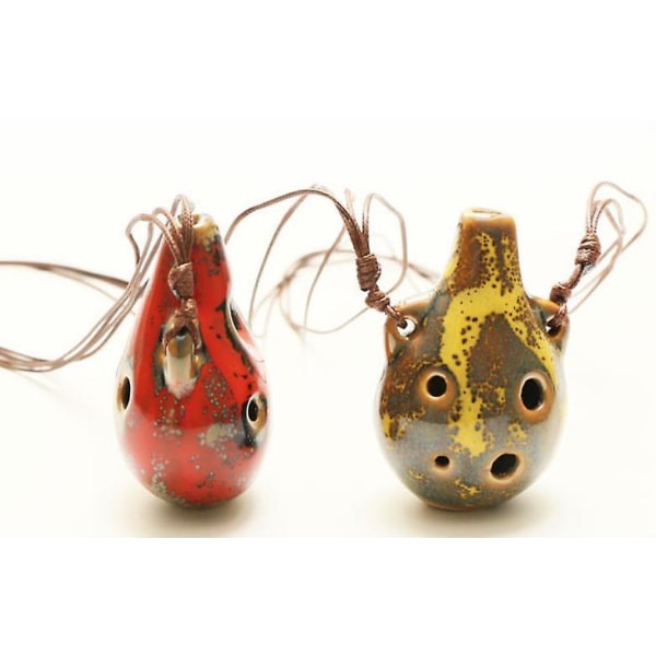 1 ST Ocarina 6 Hål Ugn Förändring Liten Ocarina Alt C Ton Nybörjar Ocarina Turist Souvenir