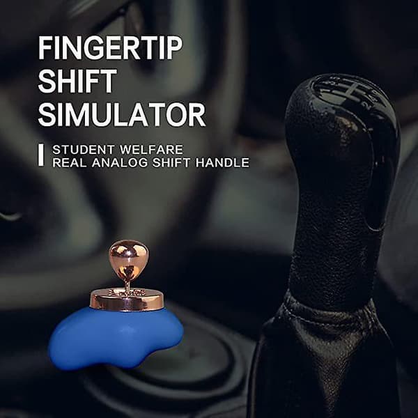 [LCS] Mini Fingerspidser Dekompression Simulering Bil Skift Gear Skift Legetøj Blue