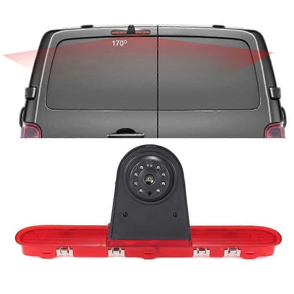 Bil Ryggekamera Bremselys for Proace Black Red