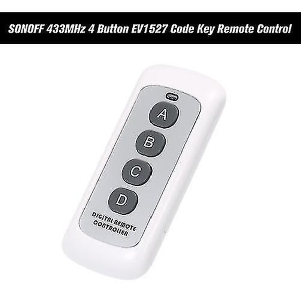 SONOFF 433MHz 4-knapps EV1527 Kodnyckel Fjärrkontrollbrytare