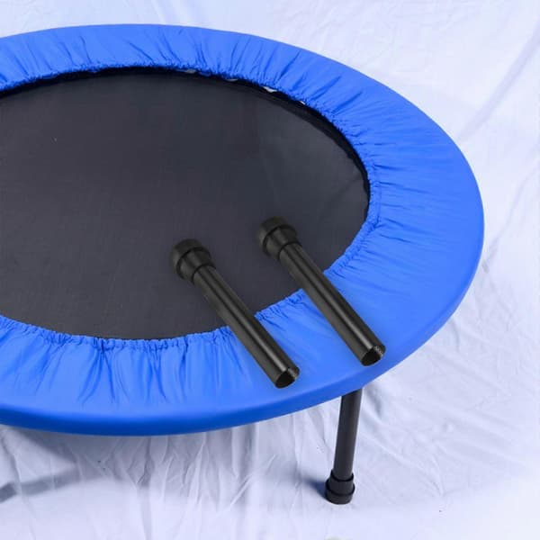 2 st trampolinbytesben med gummiskydd Trampolinbenrör Trampoliner Studsdel Trampolinreservdel Black 19.00X4.00X4.00CM