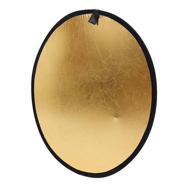 Fotoreflektor lysreflektor for utendørsfotografering sølv rund sammenleggbar 1 stk Silver 80.00X80.00X1.00CM
