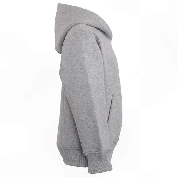 Ensfarget unisex hettegenser med joggebukse Grey 11-12 Years