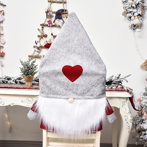 Ny Jul Tomte Stolöverdrag Hem Matsalsstol Överdrag