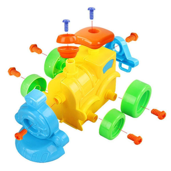 DIY Monteringsskruvar Mutter Elefant Bilmodell Set Pedagogisk Leksak Barnpresenter Elephant