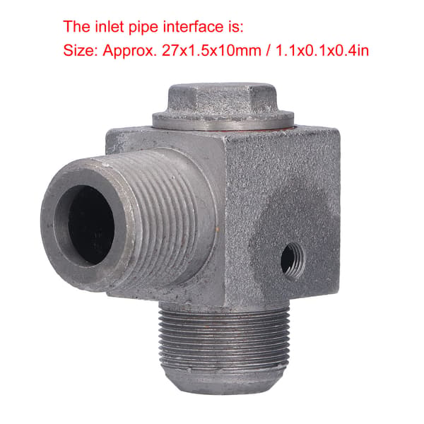 [LCS] Luftkompressor Backventil Envägs Järn Backventil Slanganslutningsverktyg Tillbehör 27x1.5x10mm