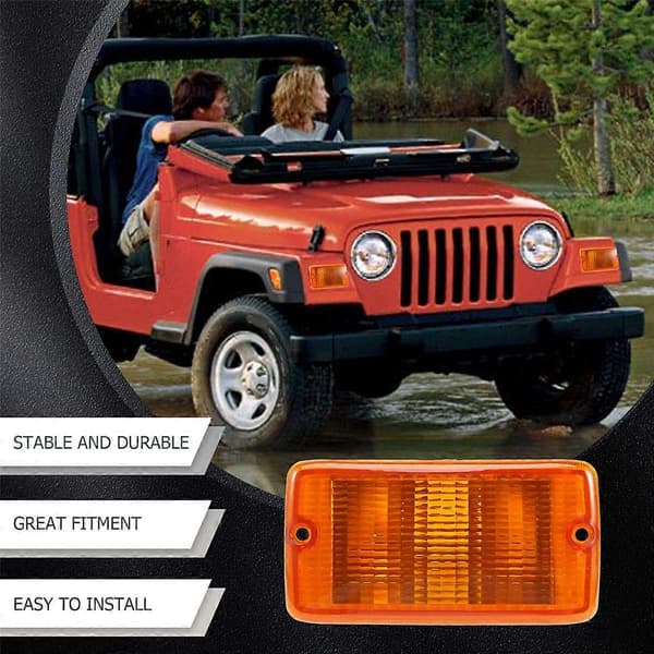 [LCS]2 stk. blinklys til 2001-2006 Jeep Wrangler (TJ) plastlinse 39 Plastic