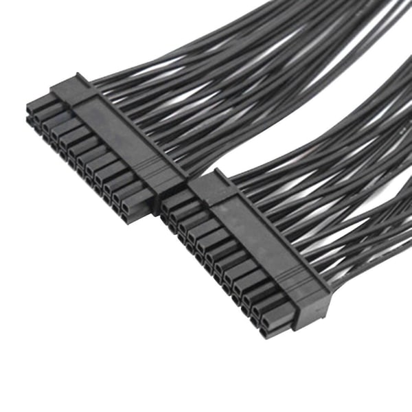 Opgradering 24pin 20+4pin Dobbelt Psu Atx Strømforsynings Adapter Kabel Konnektor Til Mining 32cm Startlinje Computer Komponenter
