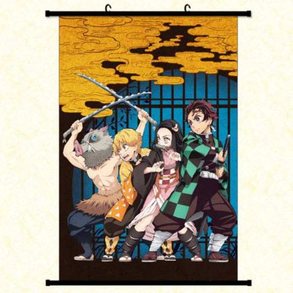 Vattentät canvasposter med PVC-ram - Demon Slayer (# 777)